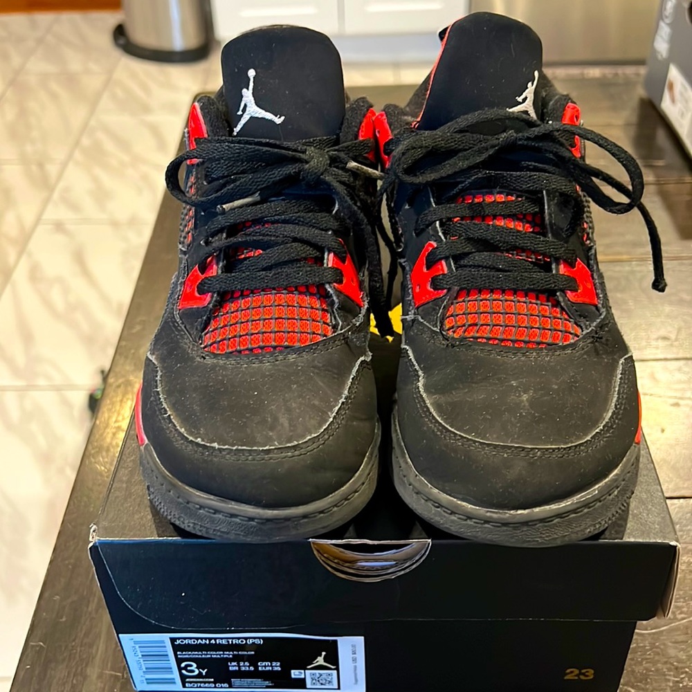 Boys Jordan 4's Retro